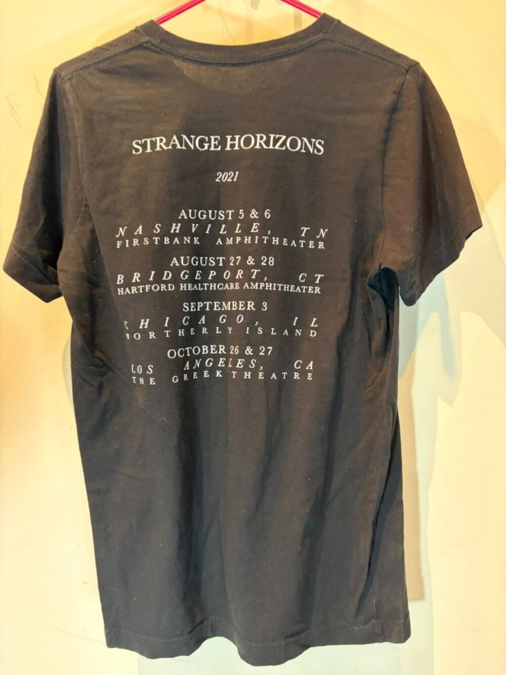 Greta Van Fleet Strange Horizons Black 2021 2-Sided Tour T Shirt Men's M Medium